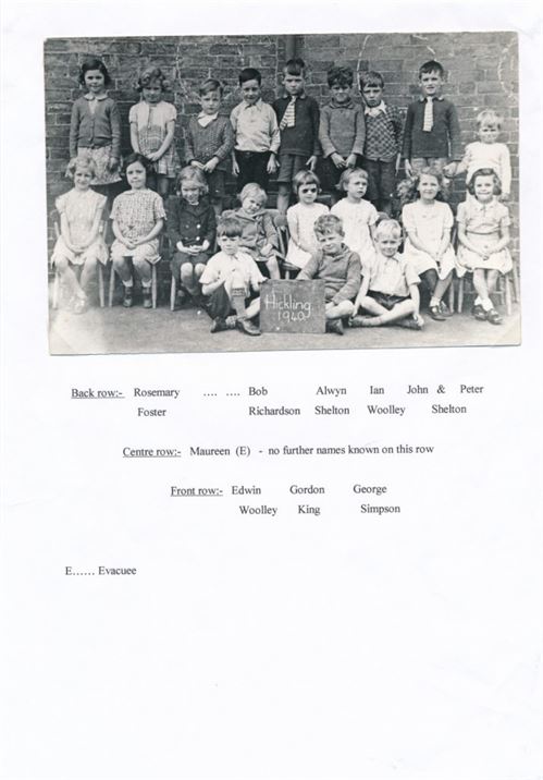 W0319 School photo 1940 (inc. evacuees)