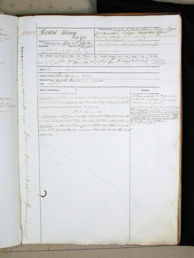 Henry Rouse convict record 2