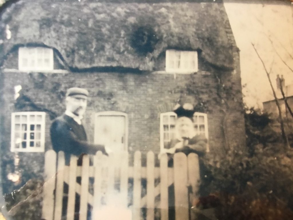 George & Martha Wiles outside Glebe Cottage (Norton family)