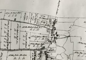 1774 Enclosure Map - village north west section