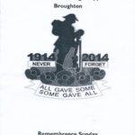 Hickling Remembrance - service sheet 2021