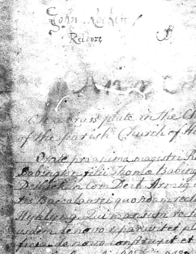 Parish Registers 1600s