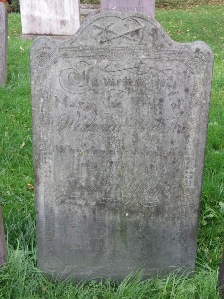 Mary Wright - died 1805