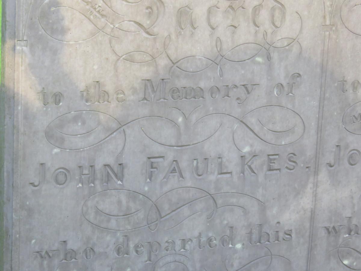 Hickling Churchyard: Faulks family
