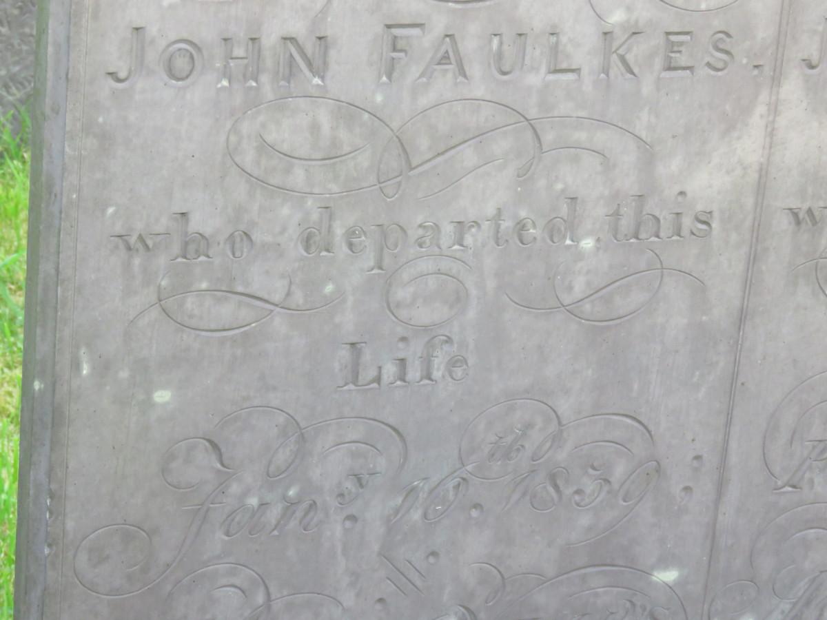 Hickling Churchyard: Faulks family
