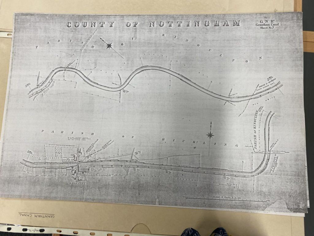 Canal Survey Map 1900 (copyright Notts Archives)