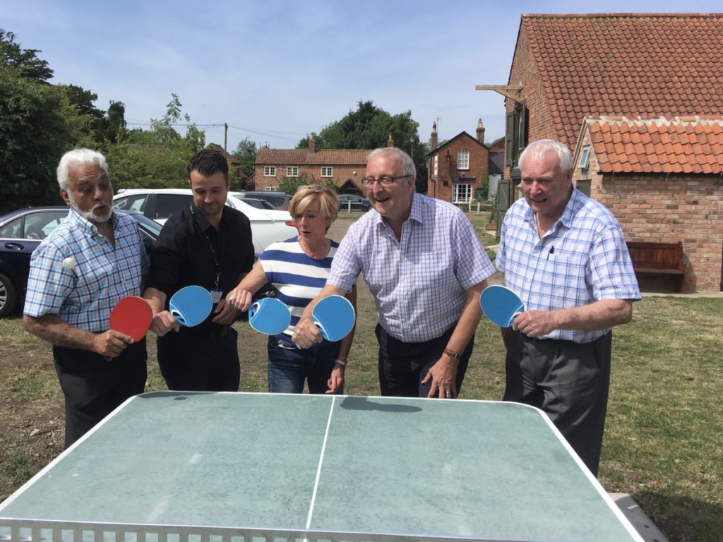 Launch of the community table tennis table in 2017