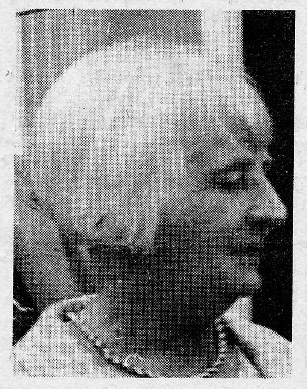 Dr Lucy Burnett - news clipping 1972