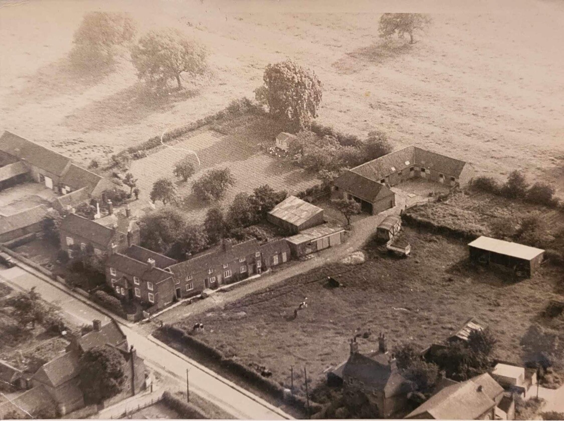 Aerial photograph of Home Farm (undated/Norton family)