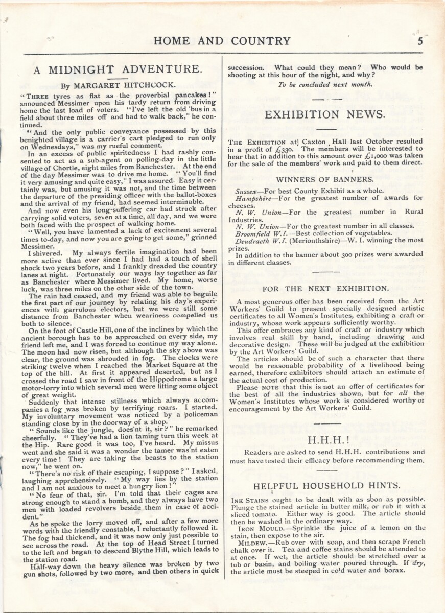 Home & Country Journal Vol.1 No.1 March 1919