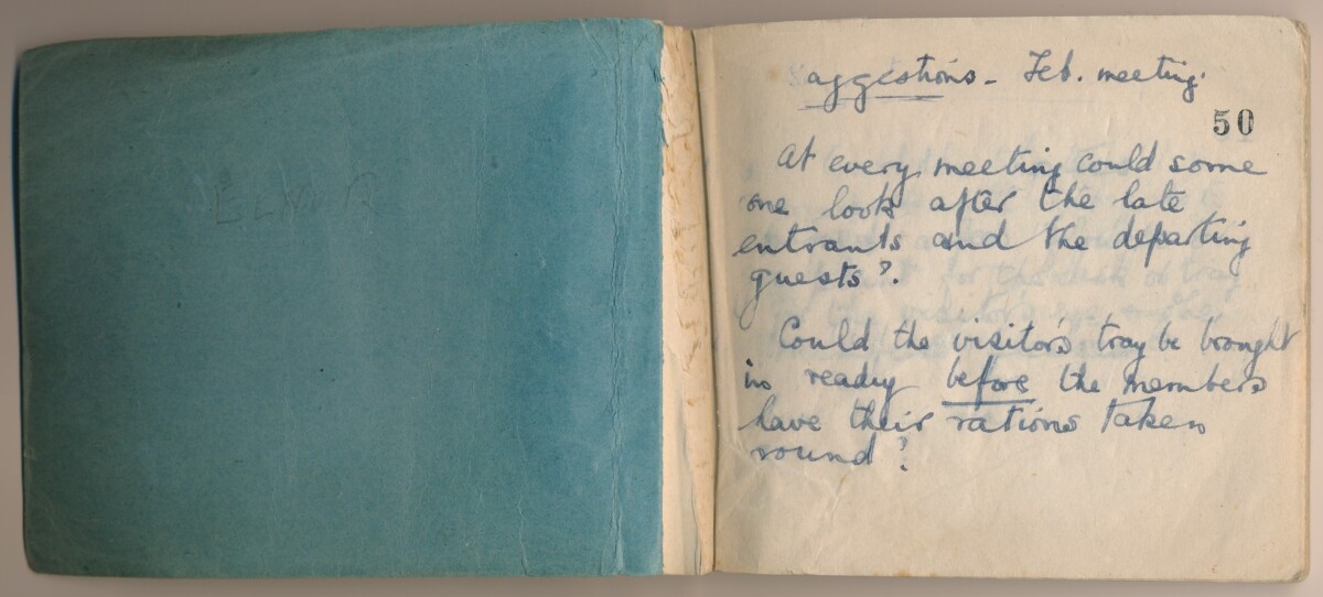 suggestions book - undated (sample pages)